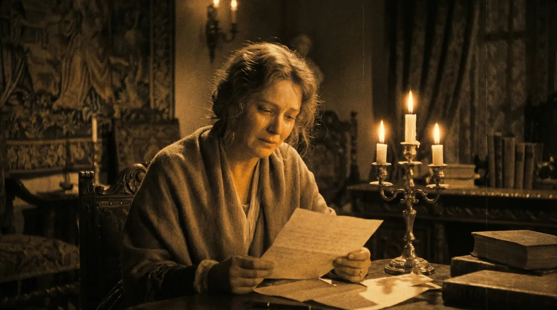 烛光下读信的女人 - 欧美伦理 经典影片美学解析